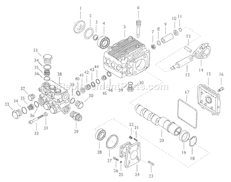 Page A Diagram and Parts List for 1539-0  Briggs and Stratton Pressure Washer